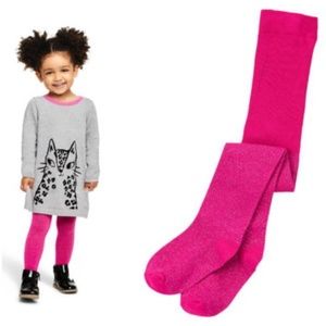 Gymboree Girl's Pink Sparkle Tights